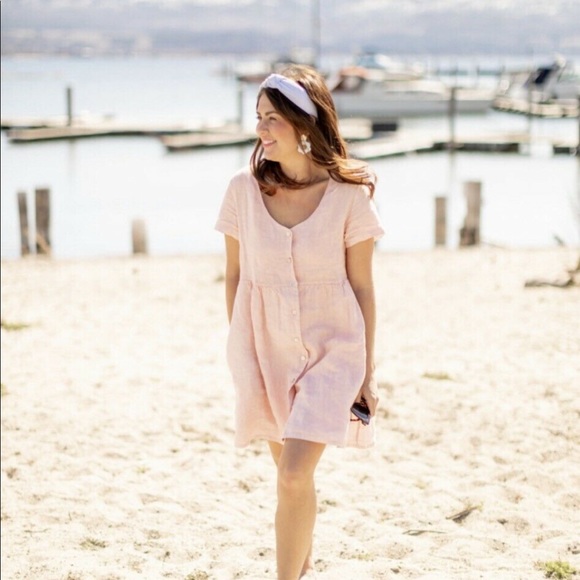 PRIV Collections Hamptons Linen Dress - Picture 1 of 2